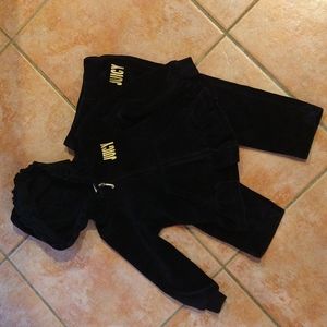 Juicy Couture little girls 2 piece jogger set